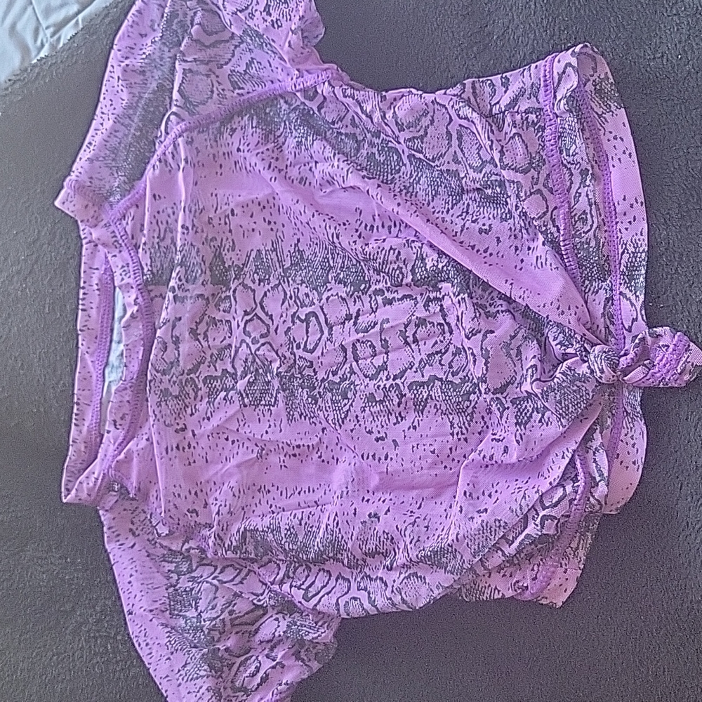 3 piece purple animal print set - Picture 5 of 5